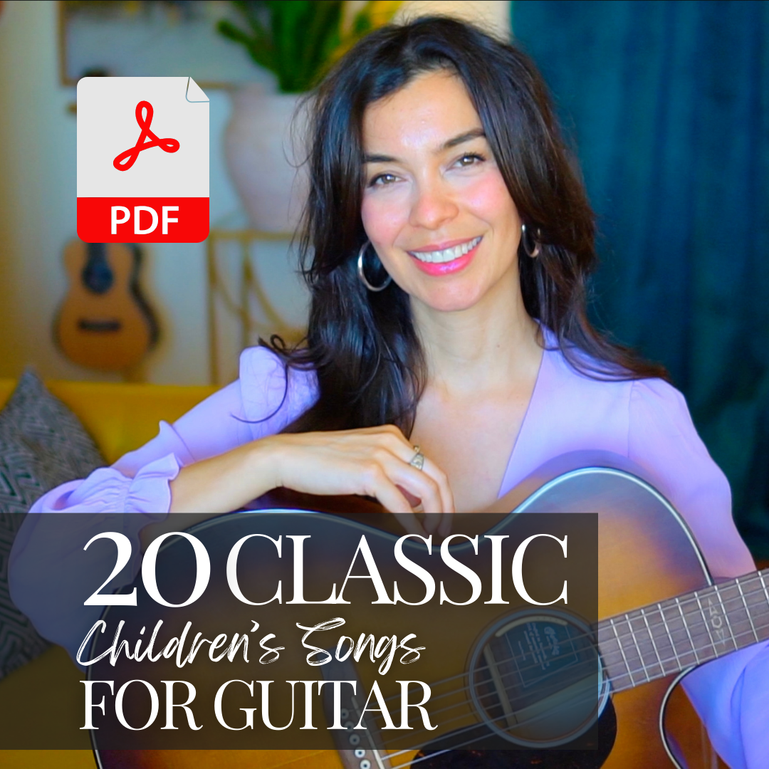 20 Easy Songs for Kids to Sing, Strum & Play: GUITAR Chord Songbook PDF 🎶✨