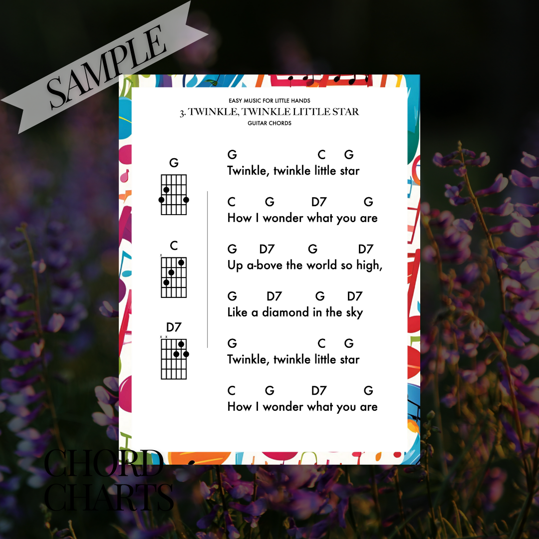 20 Easy Songs for Kids to Sing, Strum & Play: GUITAR Chord Songbook PDF 🎶✨