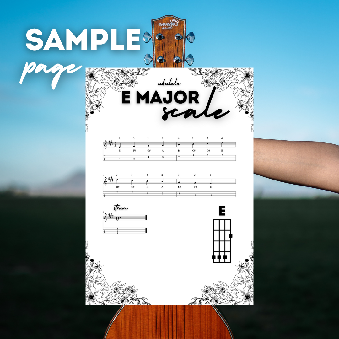 All Major Scales for Ukulele PDF Instant Download