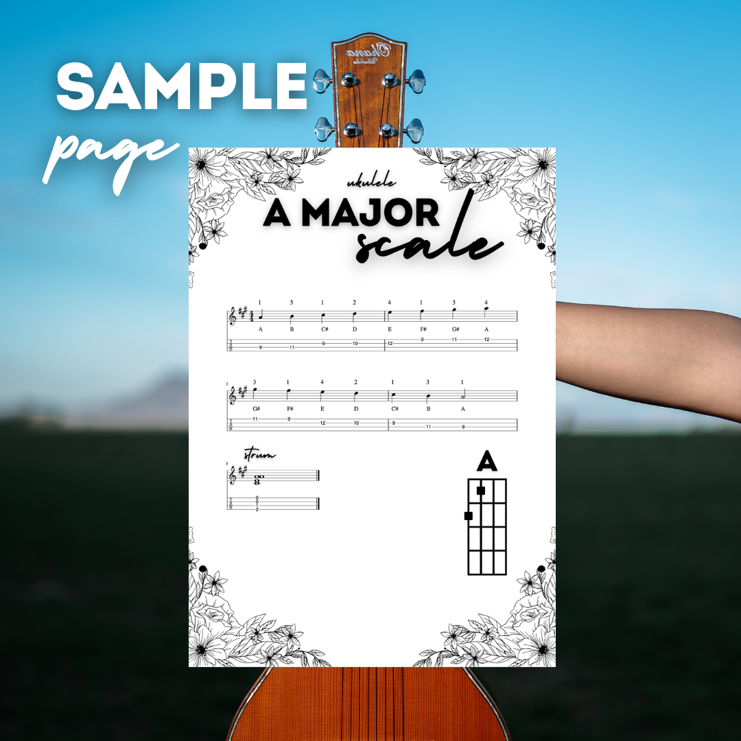 All Major Scales for Ukulele PDF Instant Download