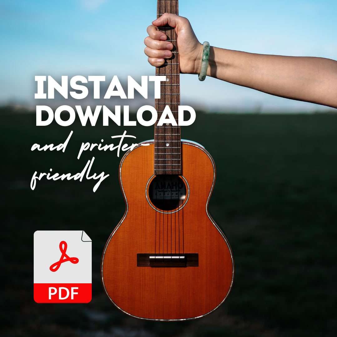 All Major Scales for Ukulele PDF Instant Download