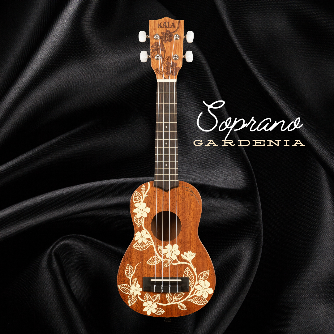 Hibiscus and Gardenia Kala Ukulele w/Gig Bag - Voyage Collection