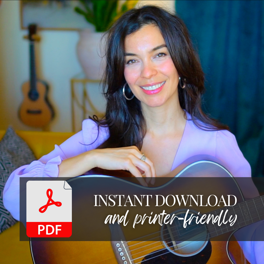 20 Easy Songs for Kids to Sing, Strum & Play: GUITAR Chord Songbook PDF 🎶✨