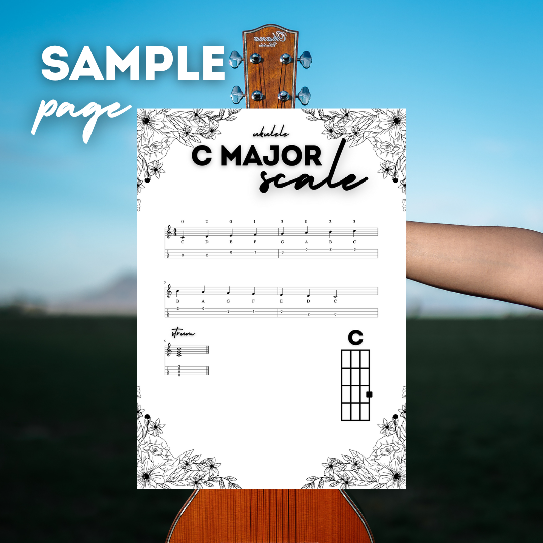 All Major Scales for Ukulele PDF Instant Download