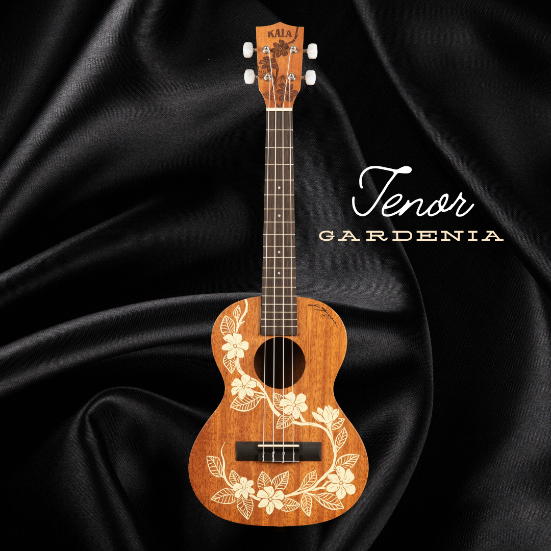 Hibiscus and Gardenia Kala Ukulele w/Gig Bag - Voyage Collection