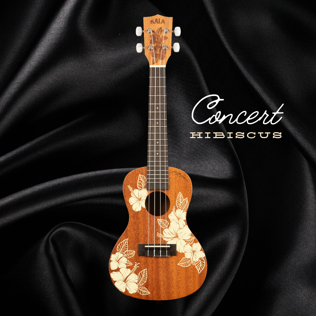 Hibiscus and Gardenia Kala Ukulele w/Gig Bag - Voyage Collection