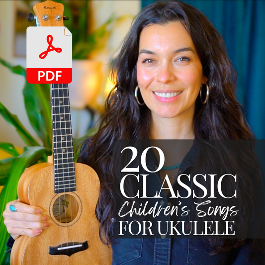 20 Easy Songs for Kids to Sing, Strum & Play: UKULELE Chord Songbook PDF 🎶✨