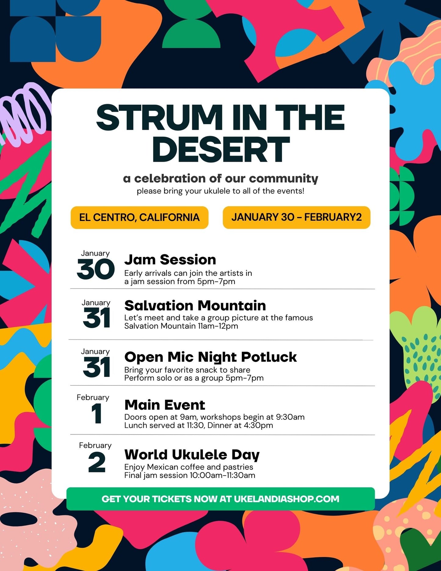 Strum In The Desert ATTENDEE Ticket