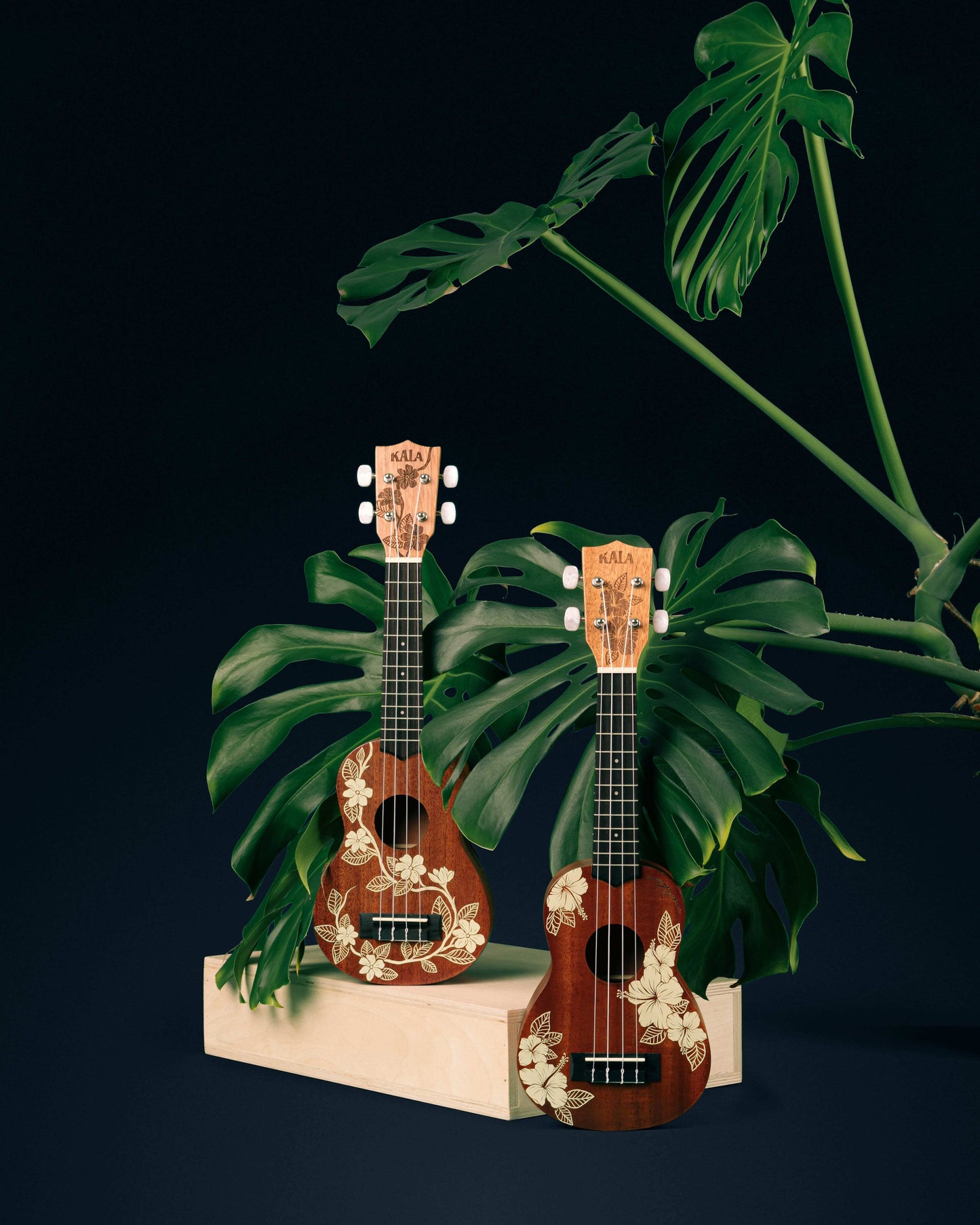 Hibiscus and Gardenia Kala Ukulele w/Gig Bag - Voyage Collection